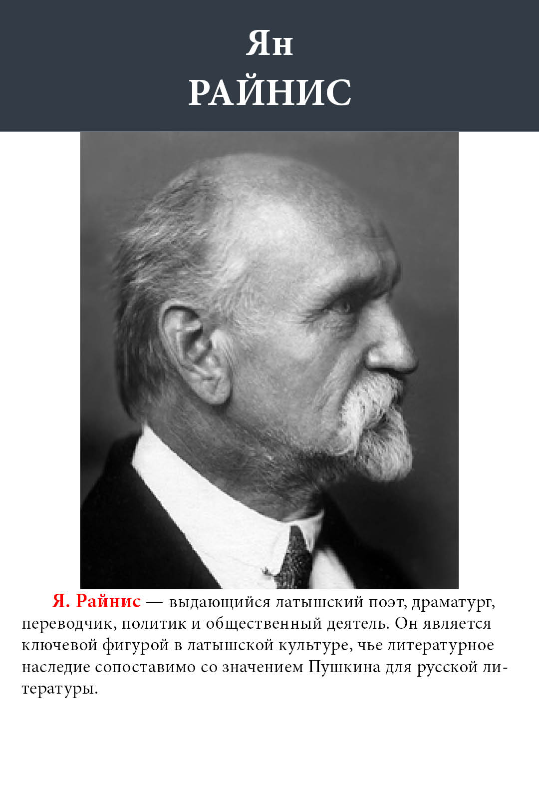 СССР 1965 Поэт Ян Райнис — изображение 2